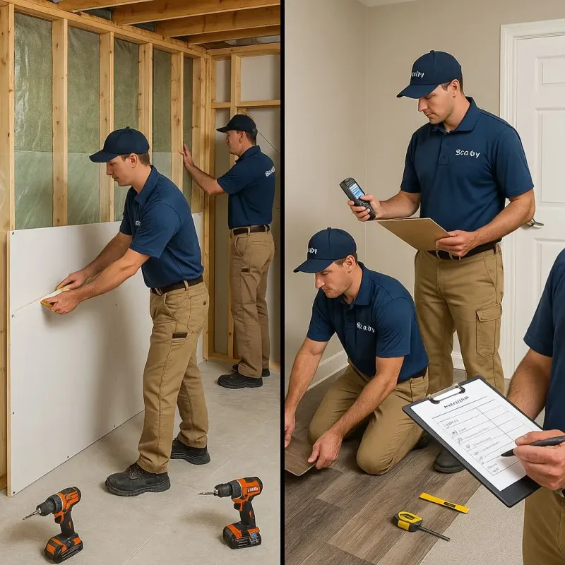 Repairs and Reconstruction process in Naples, TX